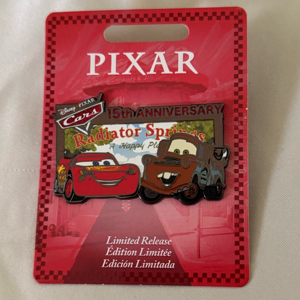 Disney Pixar Cars 15th Anniversary LE Pin